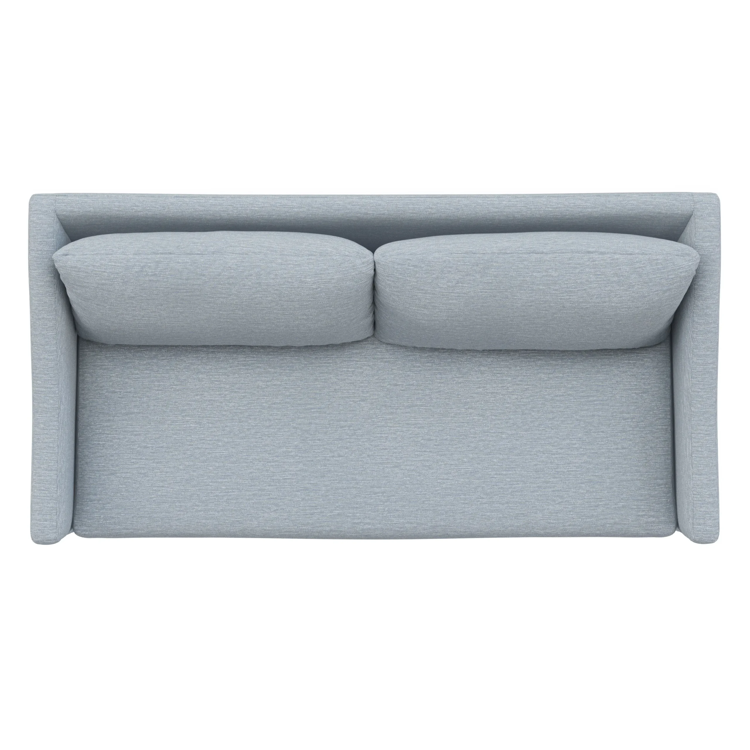 Landry 72_ Loveseat - Silver Light Blue - Image 6