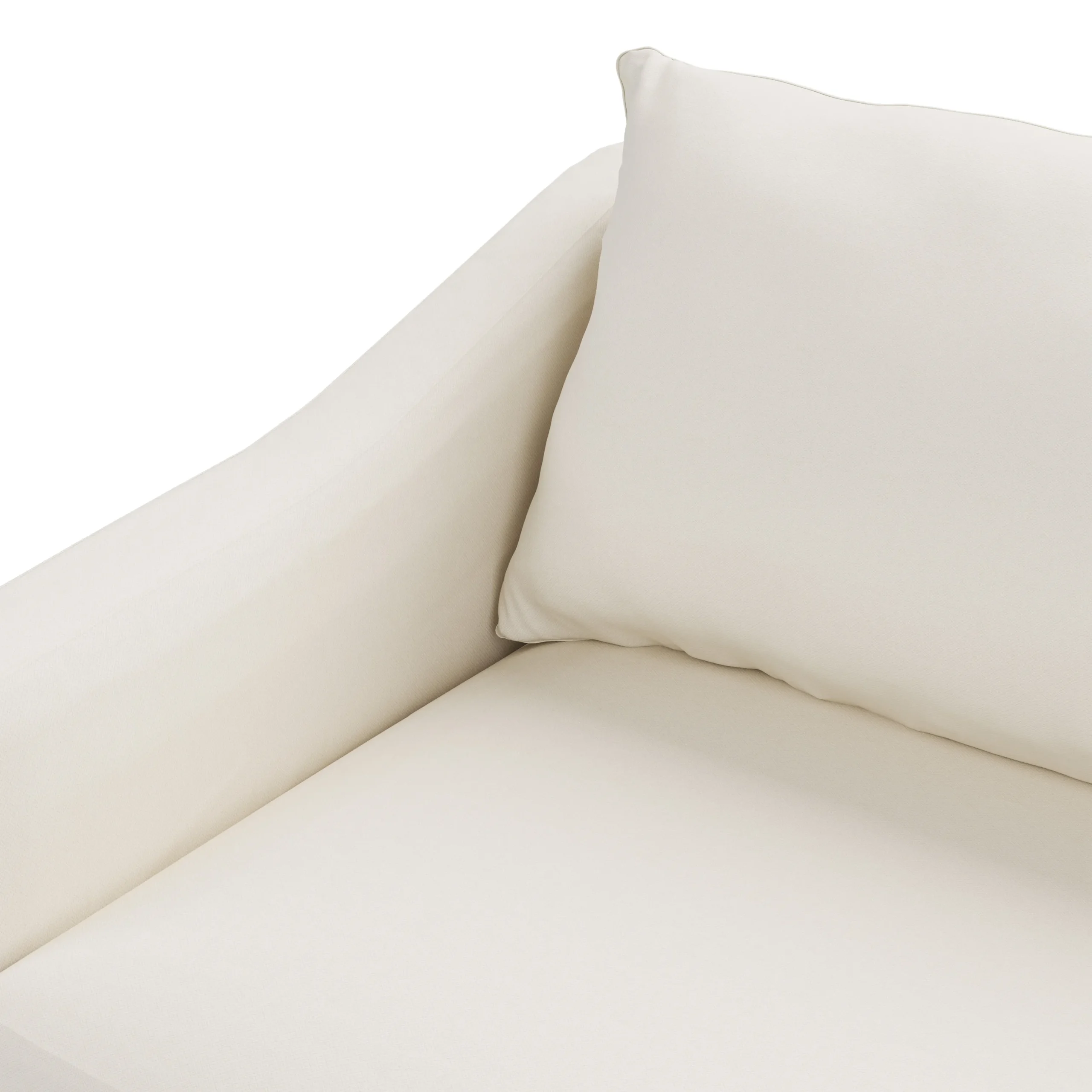 Landry 84.5_ Slipcover Sofa - Fine White - Image 9