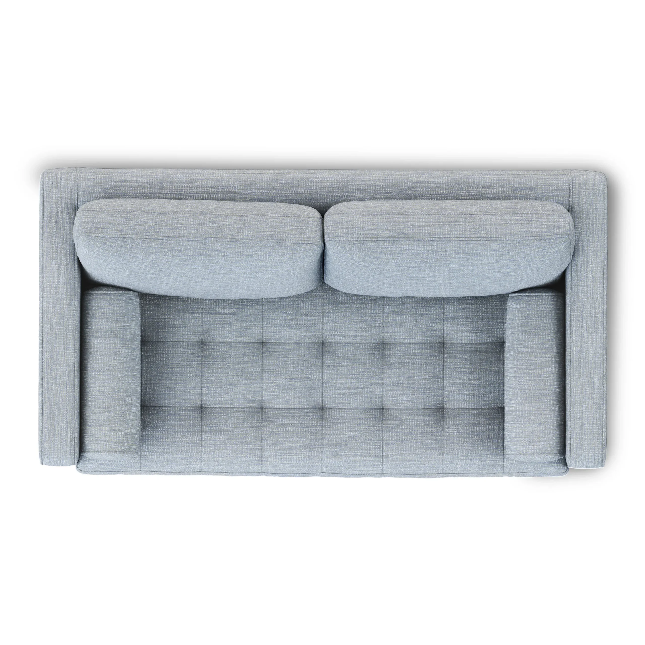 Sven 72_ Tufted Loveseat - Silver Light Blue - Image 3