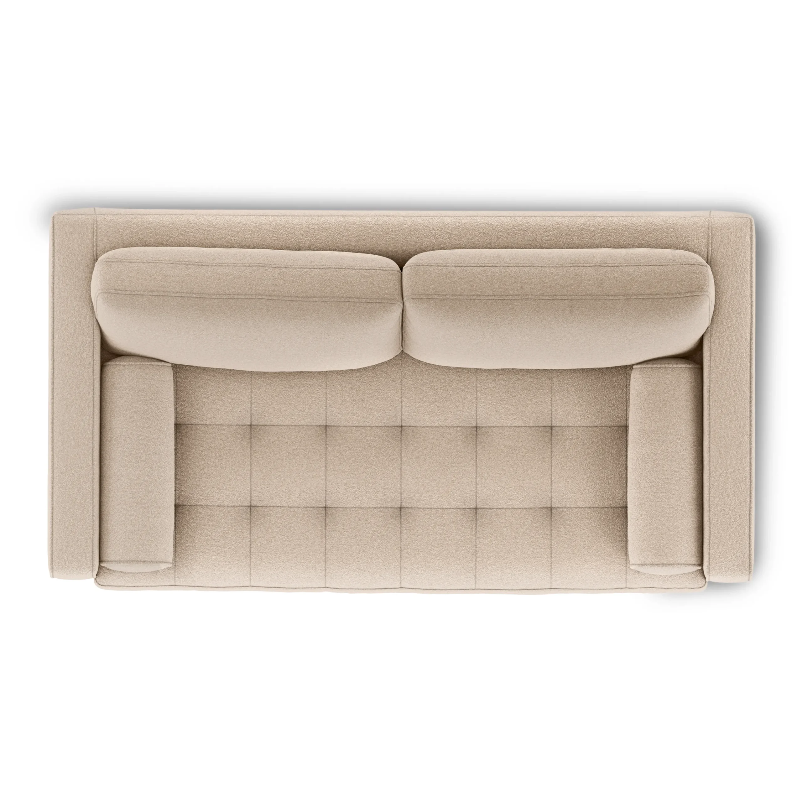 Sven 72_ Tufted Loveseat - Ratine Buff - Image 3