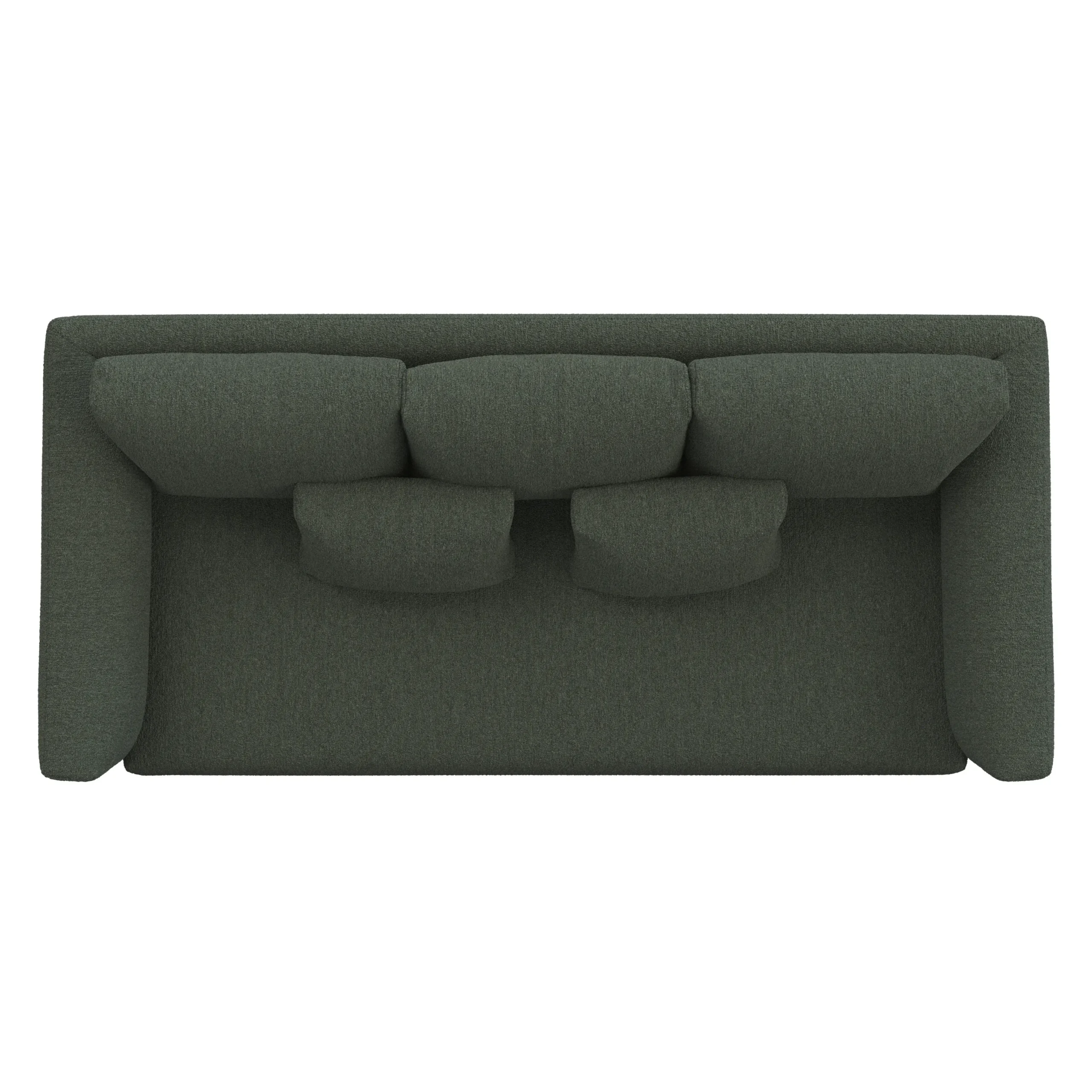 Marina 80_ Sofa - Green Wool Bouclé - Image 6