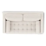 Sven 72_ Tufted Loveseat - Ivory Wool Bouclé