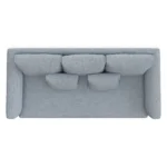Marina 80_ Sofa - Silver Light Blue
