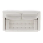 Sven 72_ Tufted Loveseat - Biscuit Cream
