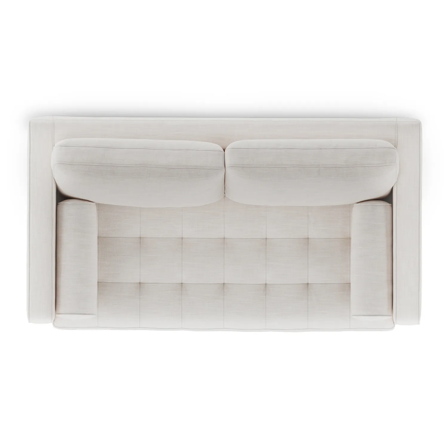 Sven 72_ Tufted Loveseat - Biscuit Cream - Image 3