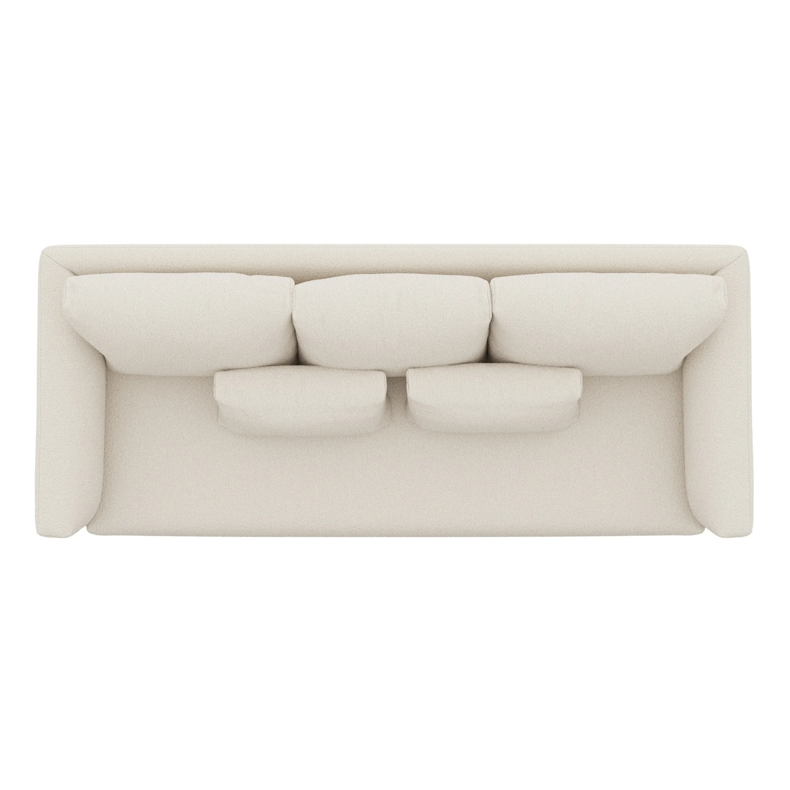 Marina 90_ Sofa - Ivory Wool Bouclé - Image 6