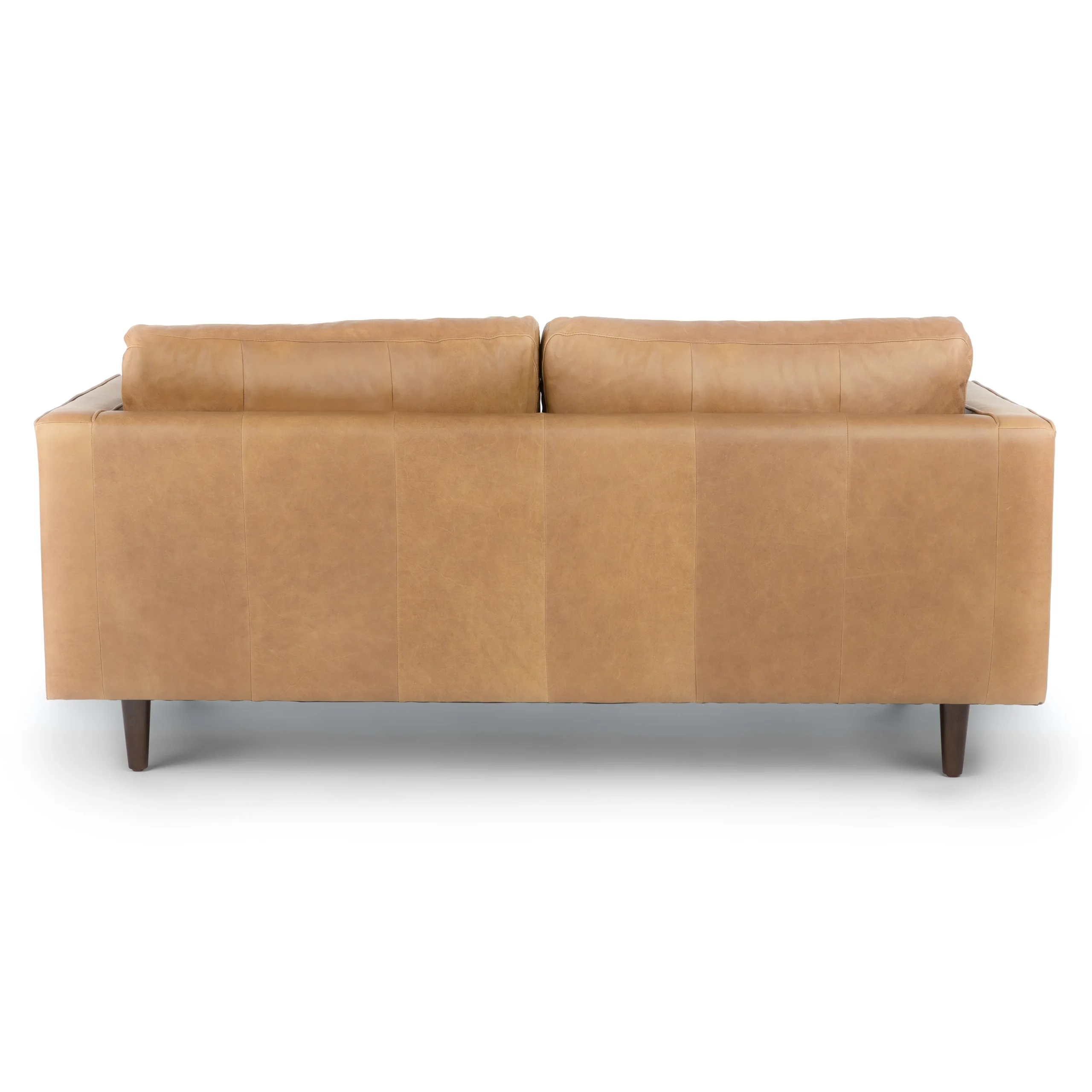 Sven 72_ Tufted Leather Loveseat - Charme Tan - Image 4