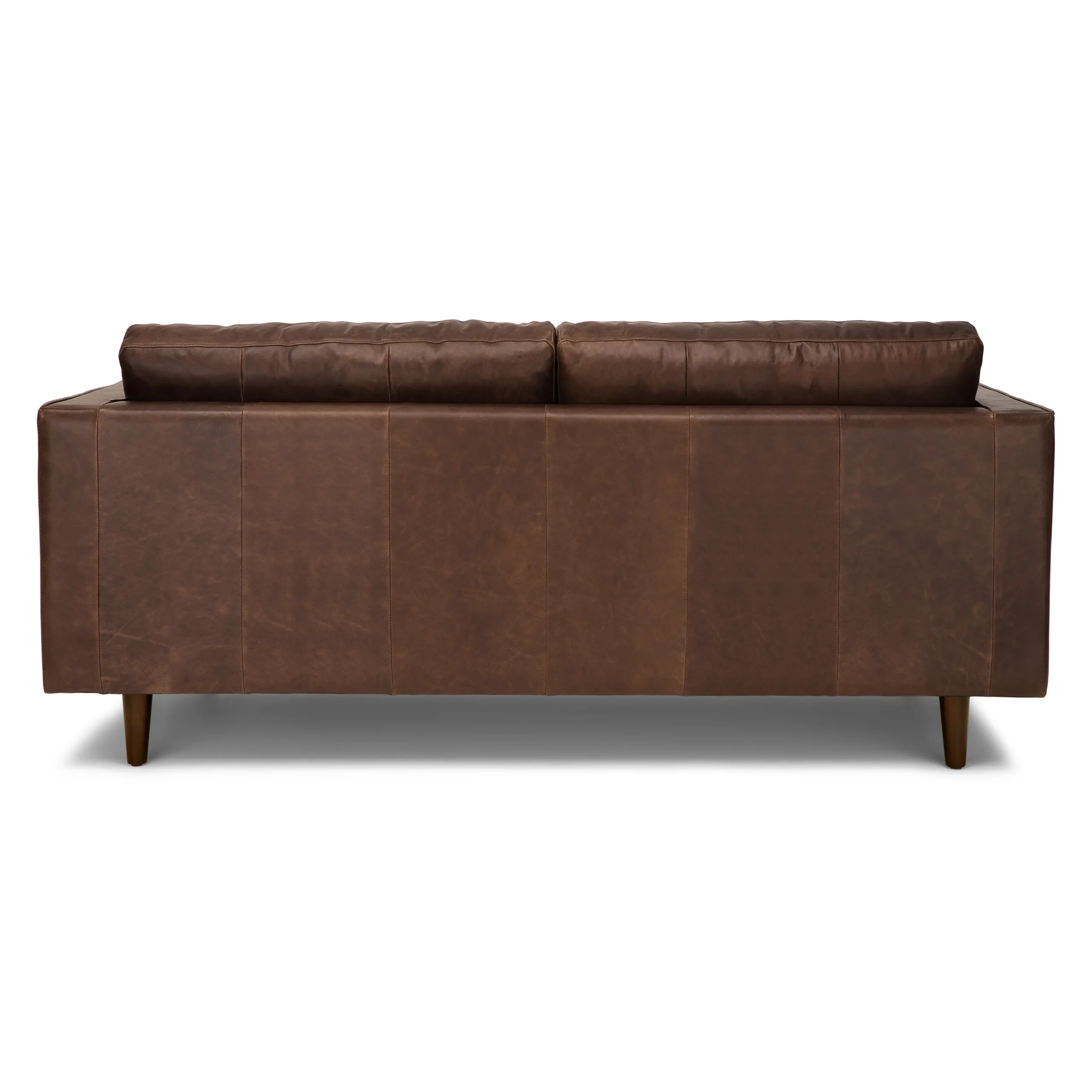 Sven 72_ Tufted Leather Loveseat - Charme Chocolat - Image 3