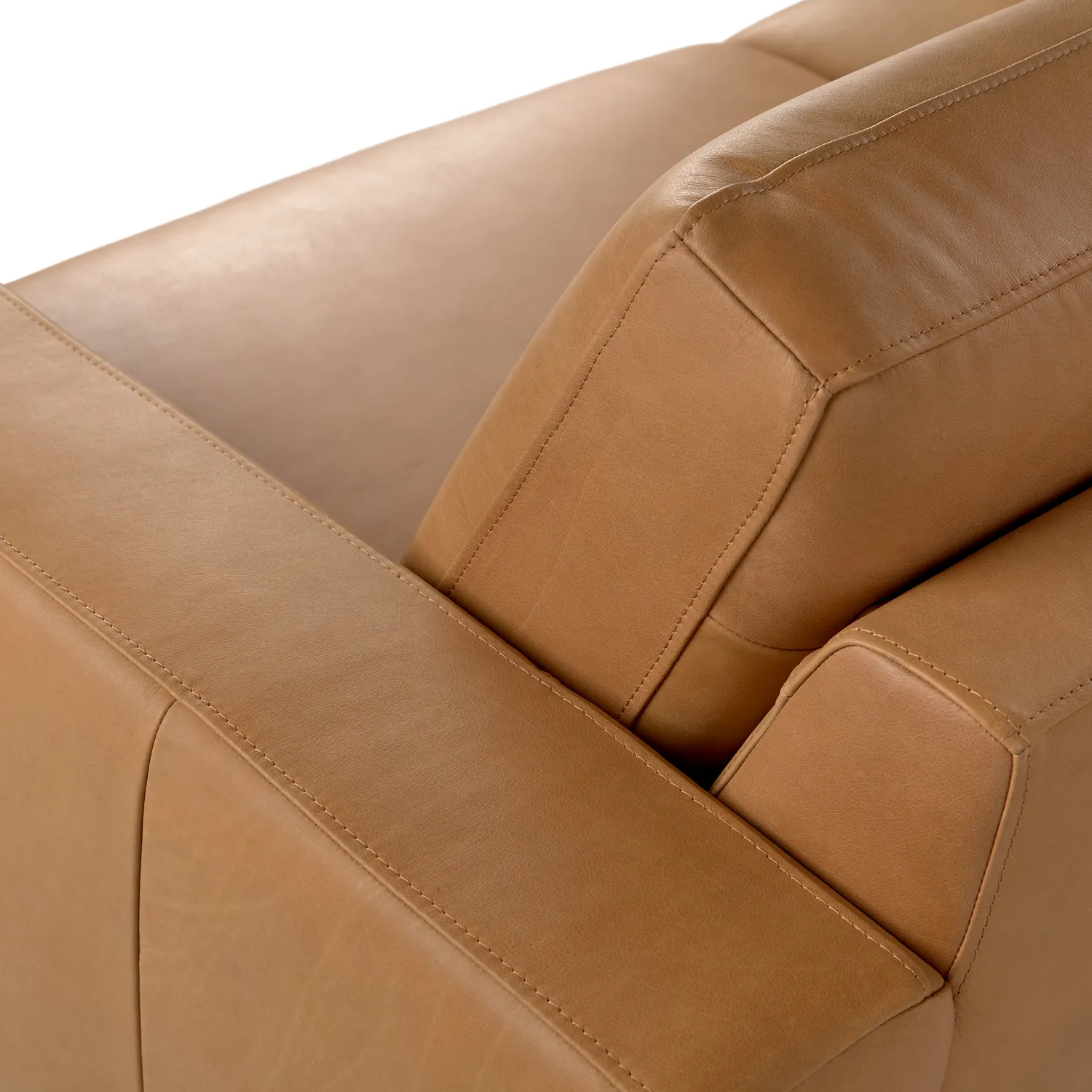 Rhett 84_ Leather Sofa - Charme Tan - Image 3