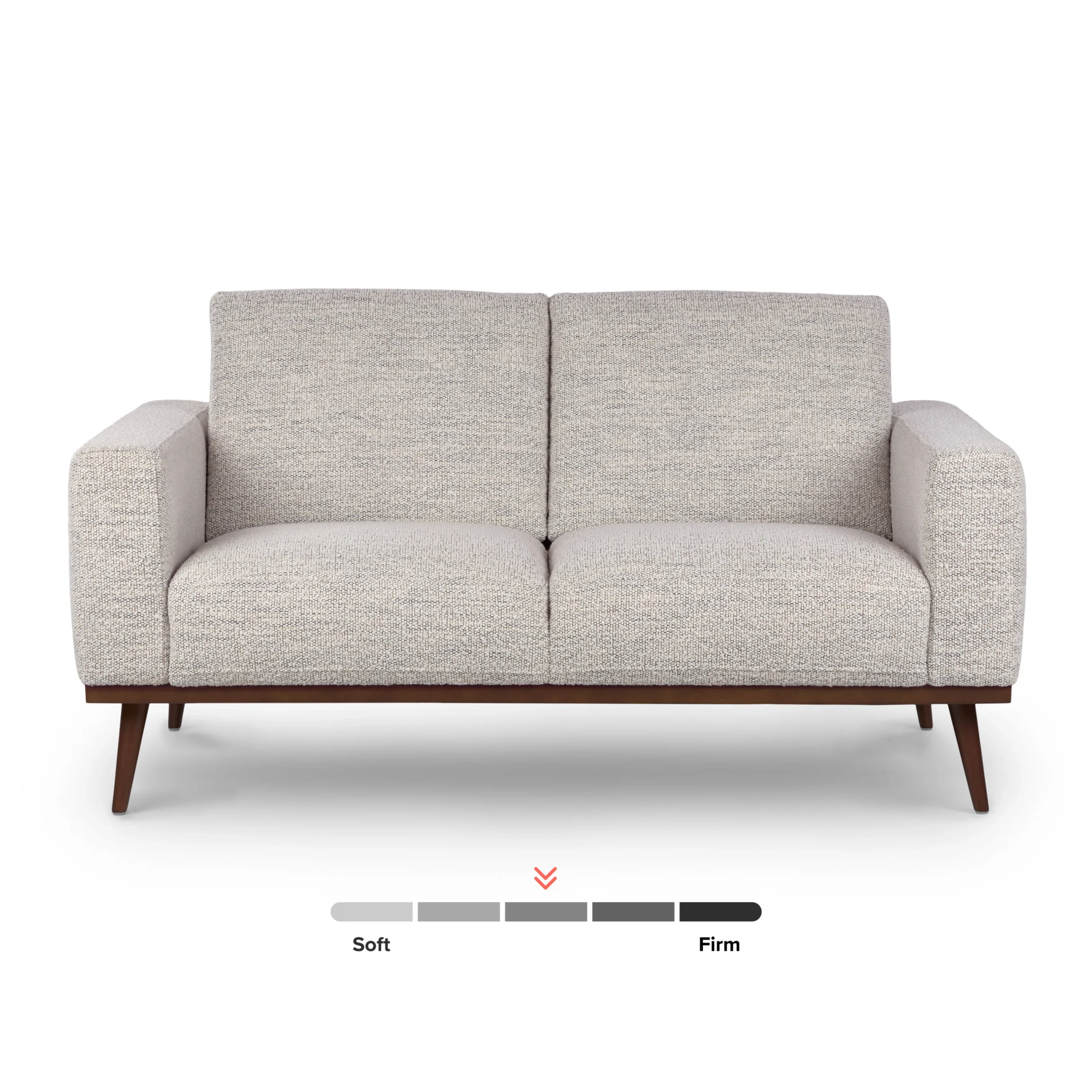 Rhett 63.5_ Loveseat - Pepper Ivory - Image 5