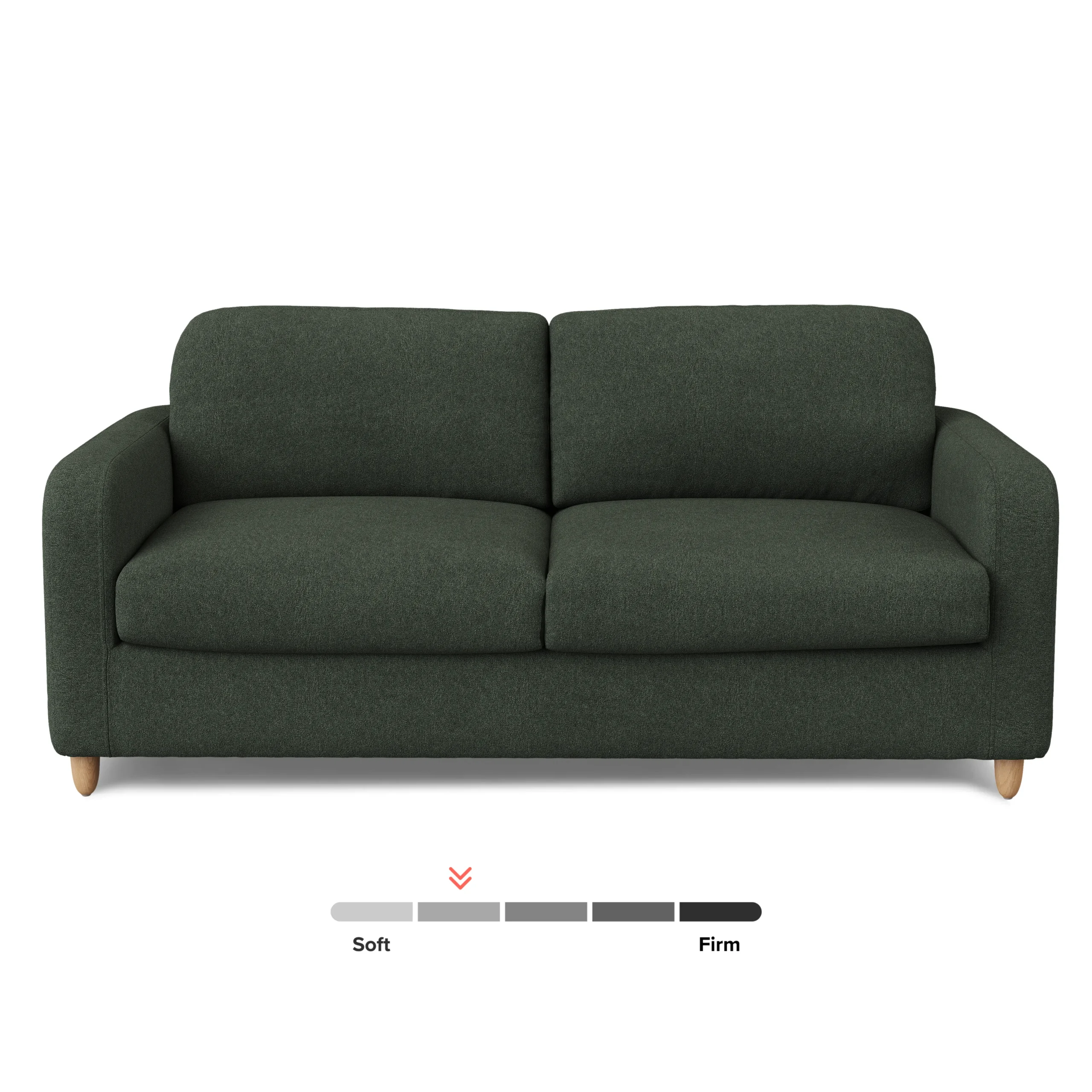 Vati 80_ Sofa Bed - Natural Oak and Green Wool Bouclé - Image 6