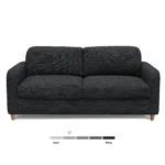 Vati 80_ Sofa Bed - Natural Oak and Napa Charcoal