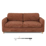 Vati 80_ Sofa Bed - Natural Oak and Napa Rust