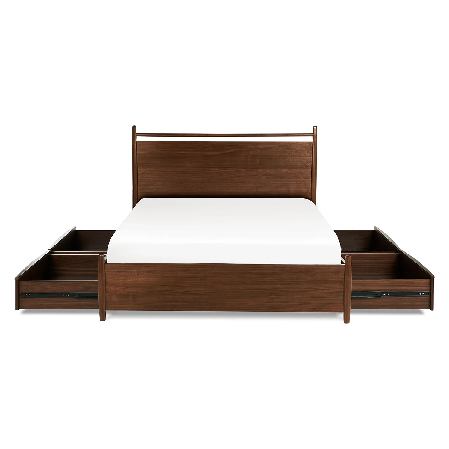 Lenia Queen Panel Storage Bed - Walnut - Image 6