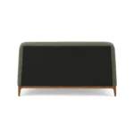 Rosin King Upholstered Bed - Smoked Oak and Welsh Green