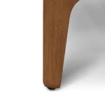 Rosin Queen Upholstered Bed - Smoked Oak and Welsh Green