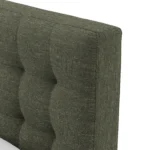 Sven King Tufted Bed - Fir Green