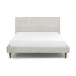 Sven Queen Tufted Bed - Birch Ivory