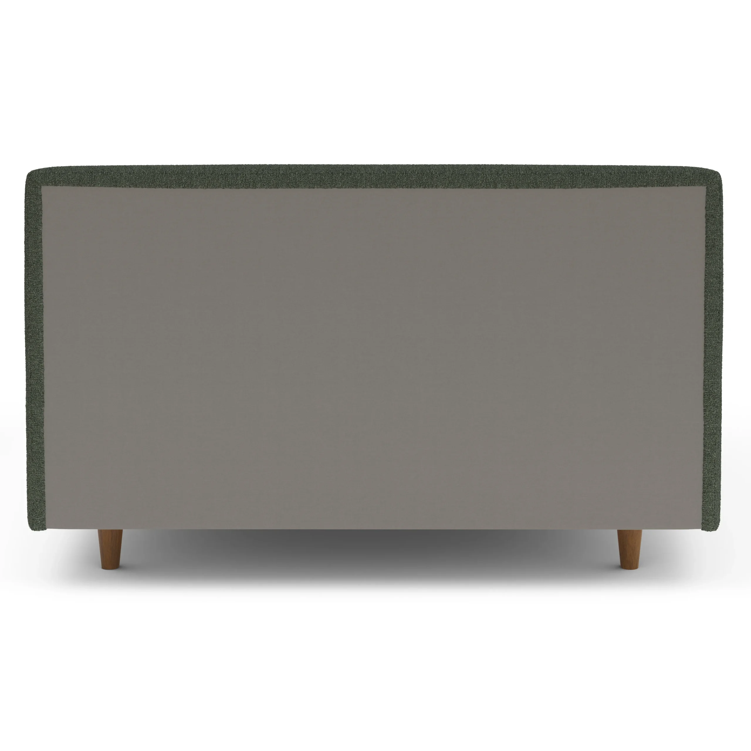Tessu Full Low Profile Upholstered Bed - Green Wool Bouclé - Image 8