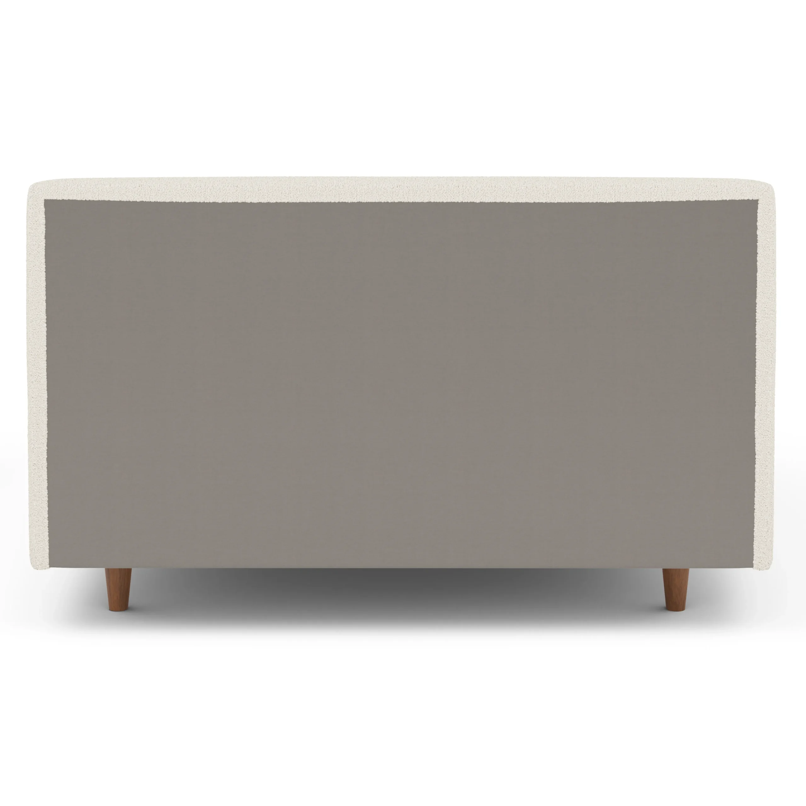 Tessu Full Low Profile Upholstered Bed - Ivory Wool Bouclé - Image 8