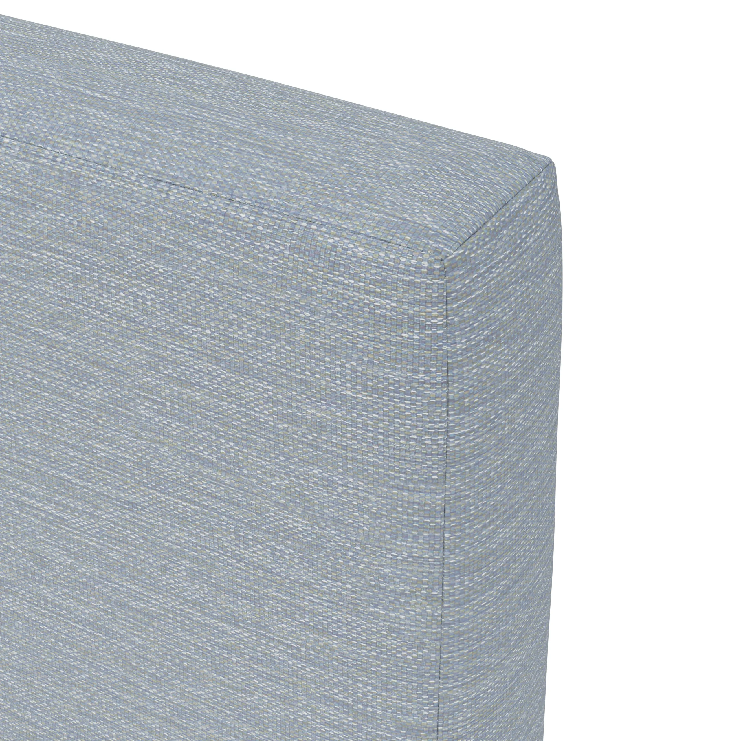 Tessu King Low Profile Upholstered Bed - Silver Light Blue - Image 7
