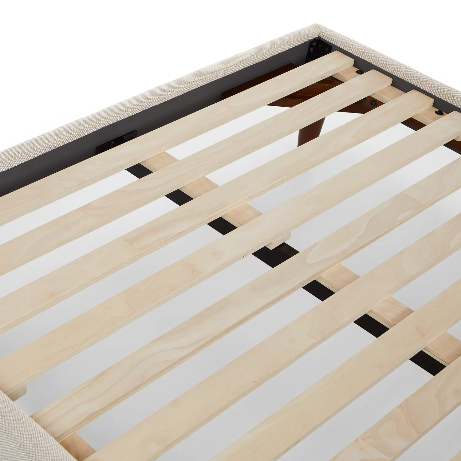 Tessu Twin Low Profile Upholstered Bed - Clay Taupe - Image 8