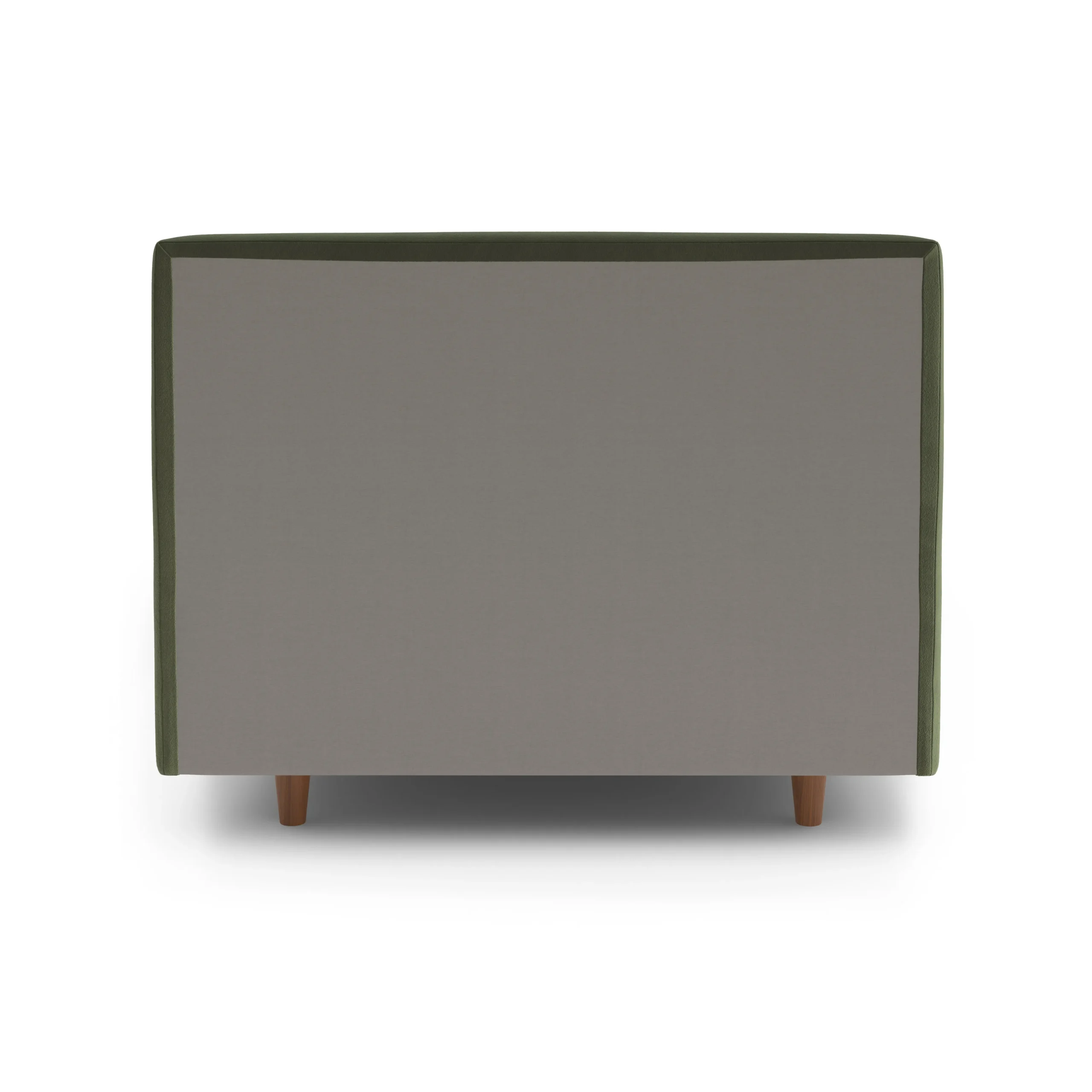 Tessu Twin Low Profile Velvet Bed - Hale Fir Green - Image 2