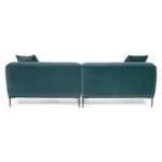 Abisko 91_ Velvet Sofa - Plush Pacific Blue