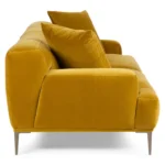 Abisko 91_ Velvet Sofa - Plush Yarrow Gold