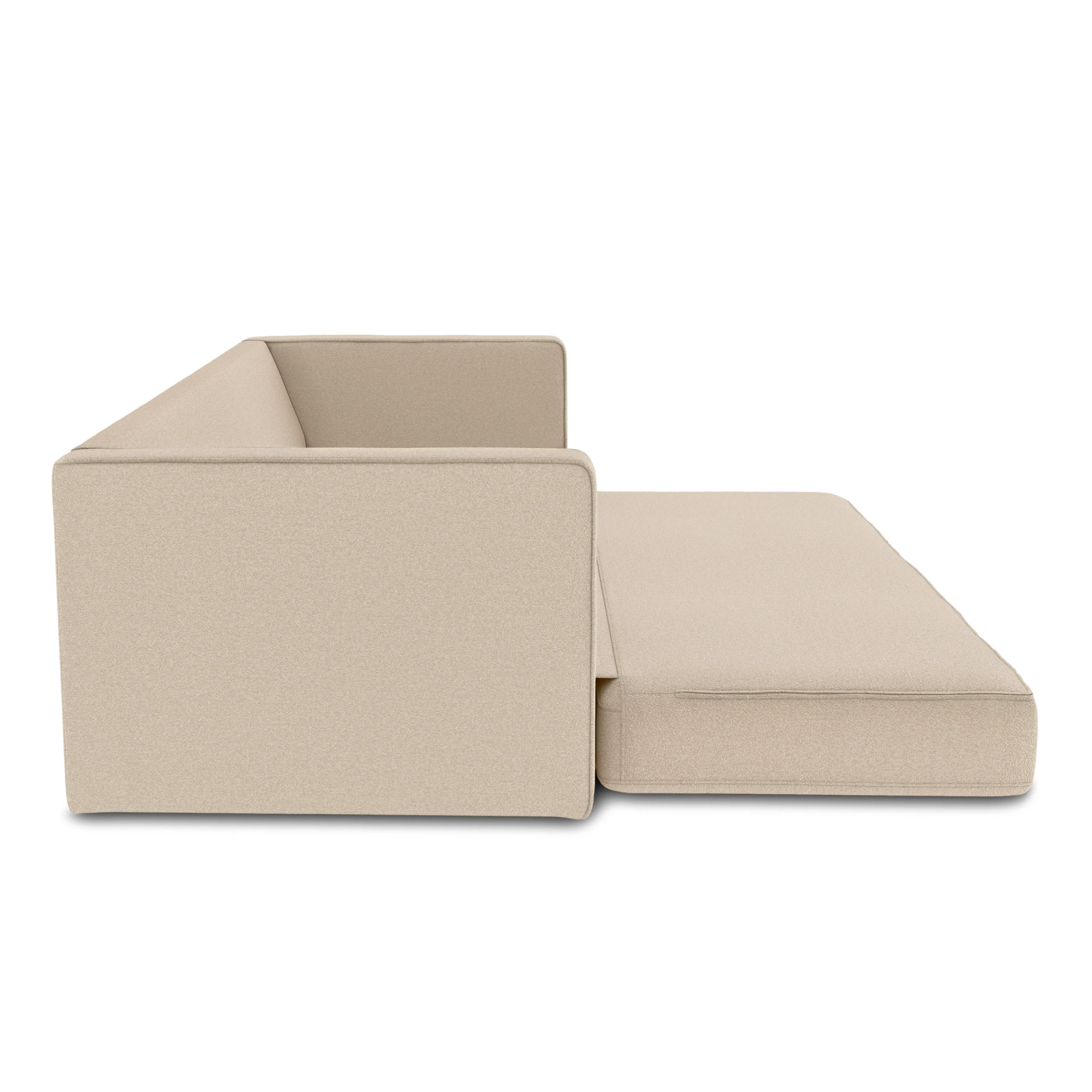 Sven 88_ Tufted Sofa Bed - Ratine Buff - Image 15