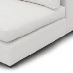 Beta 79_ Armless Modular Sofa - Quartz White
