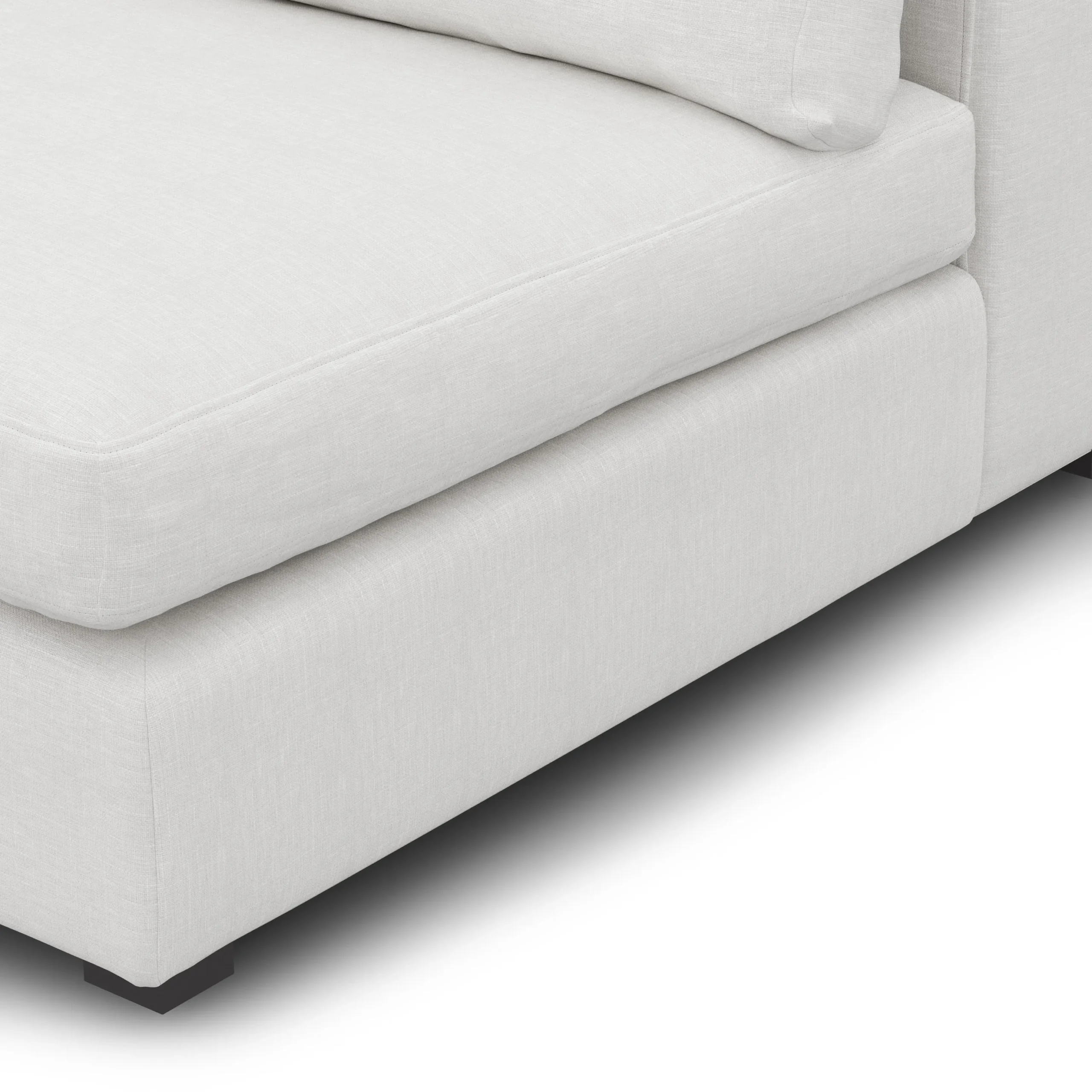 Beta 79_ Armless Modular Sofa - Quartz White - Image 8