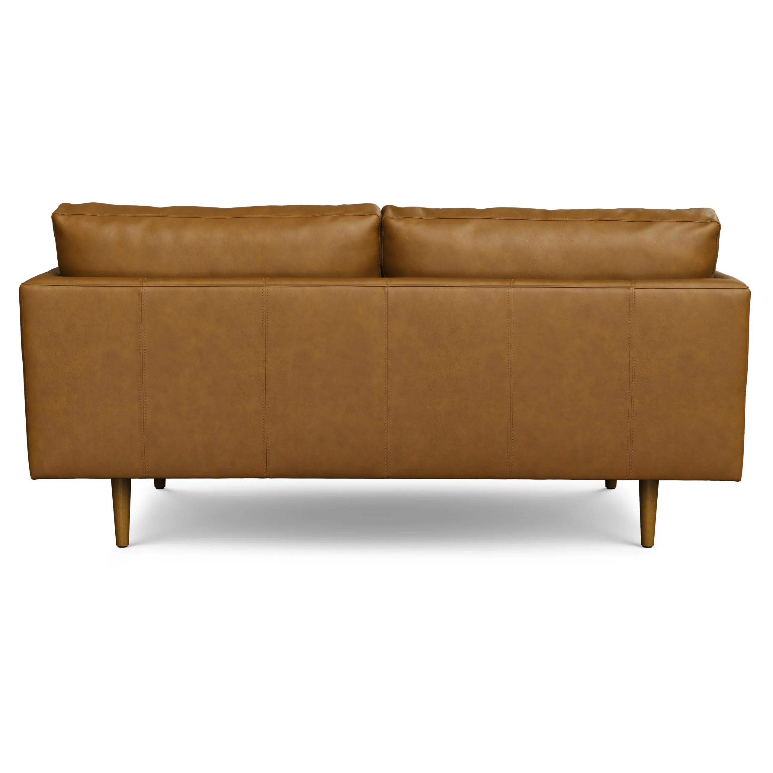 Burrard 67_ Leather Loveseat - Bella Caramel - Image 3