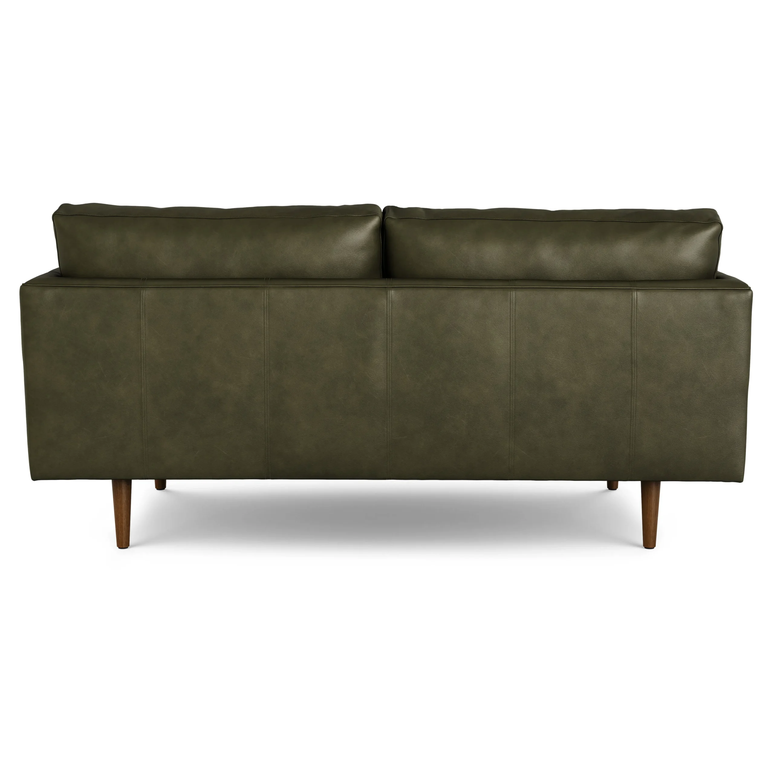 Burrard 67_ Leather Loveseat - Charme Green - Image 7