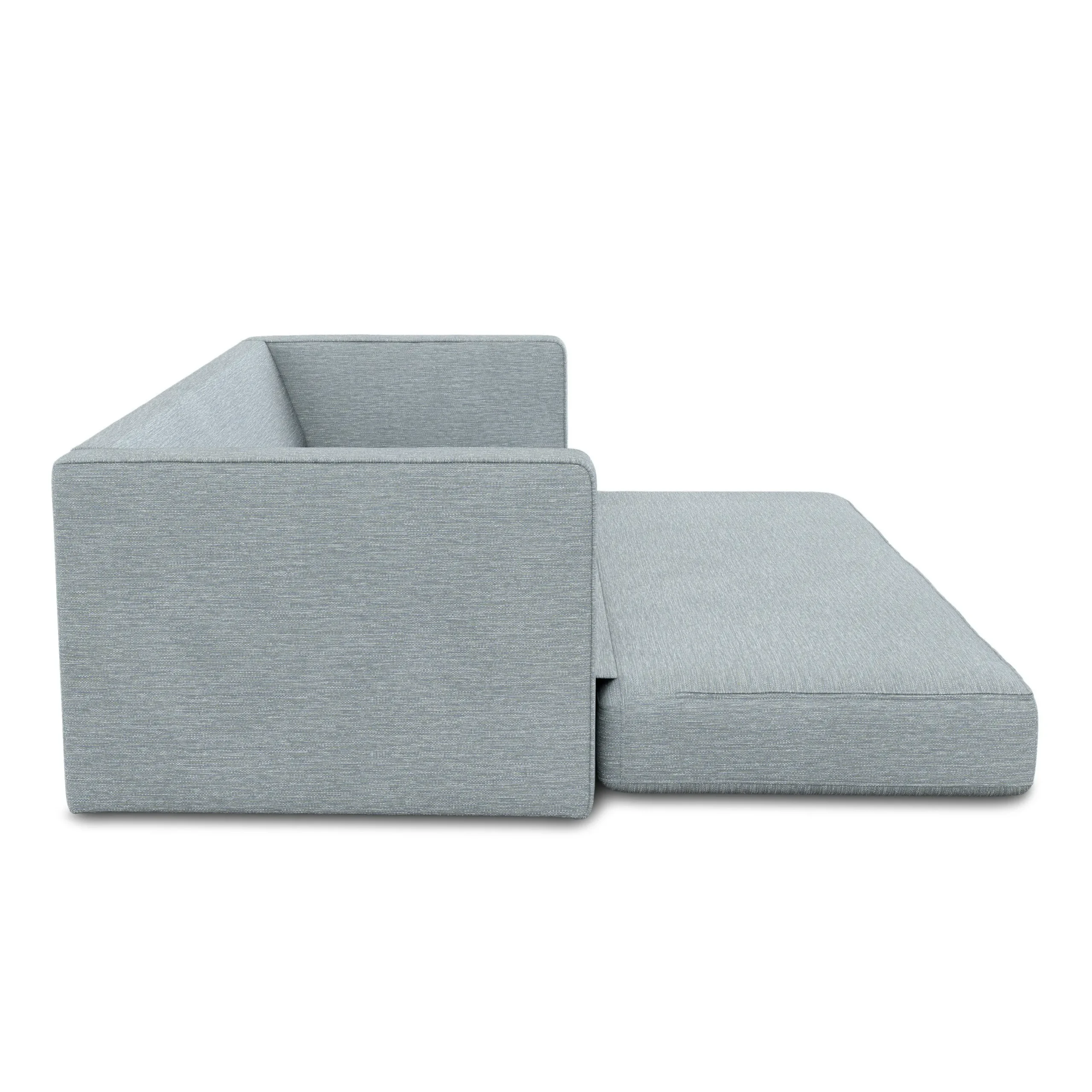 Sven 88_ Tufted Sofa Bed - Silver Light Blue - Image 16