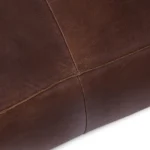 Cigar 56_ Leather Loveseat - Indiana Brown