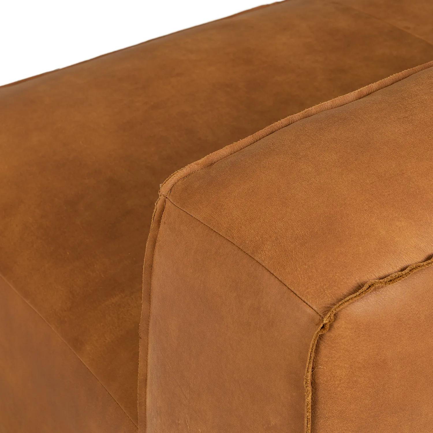 Cigar 56_ Leather Loveseat - Rawhide Tan - Image 7