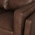 Timber 66.5_ Leather Loveseat - Charme Chocolat