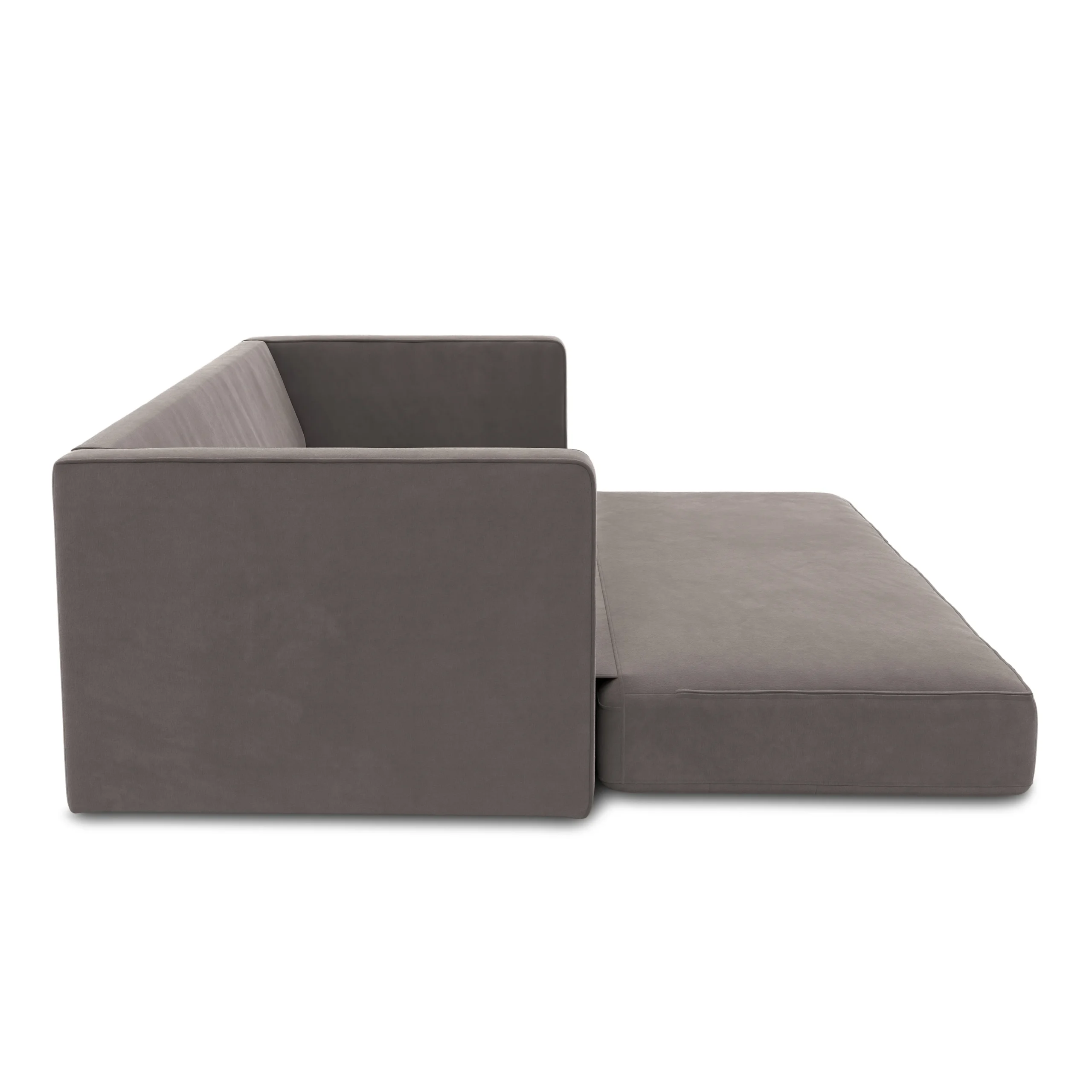 Sven 88_ Tufted Velvet Sofa Bed - Hale Warm Gray - Image 16