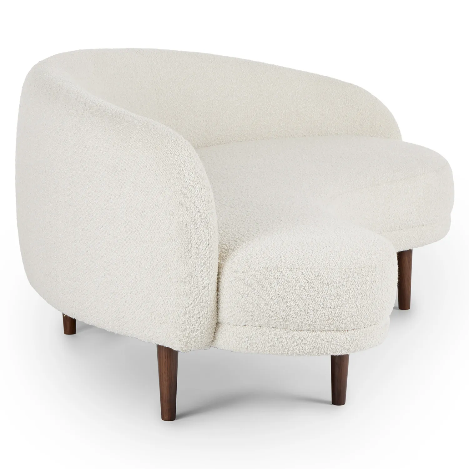 Kayra 87_ Sofa - Ivory Bouclé - Image 7
