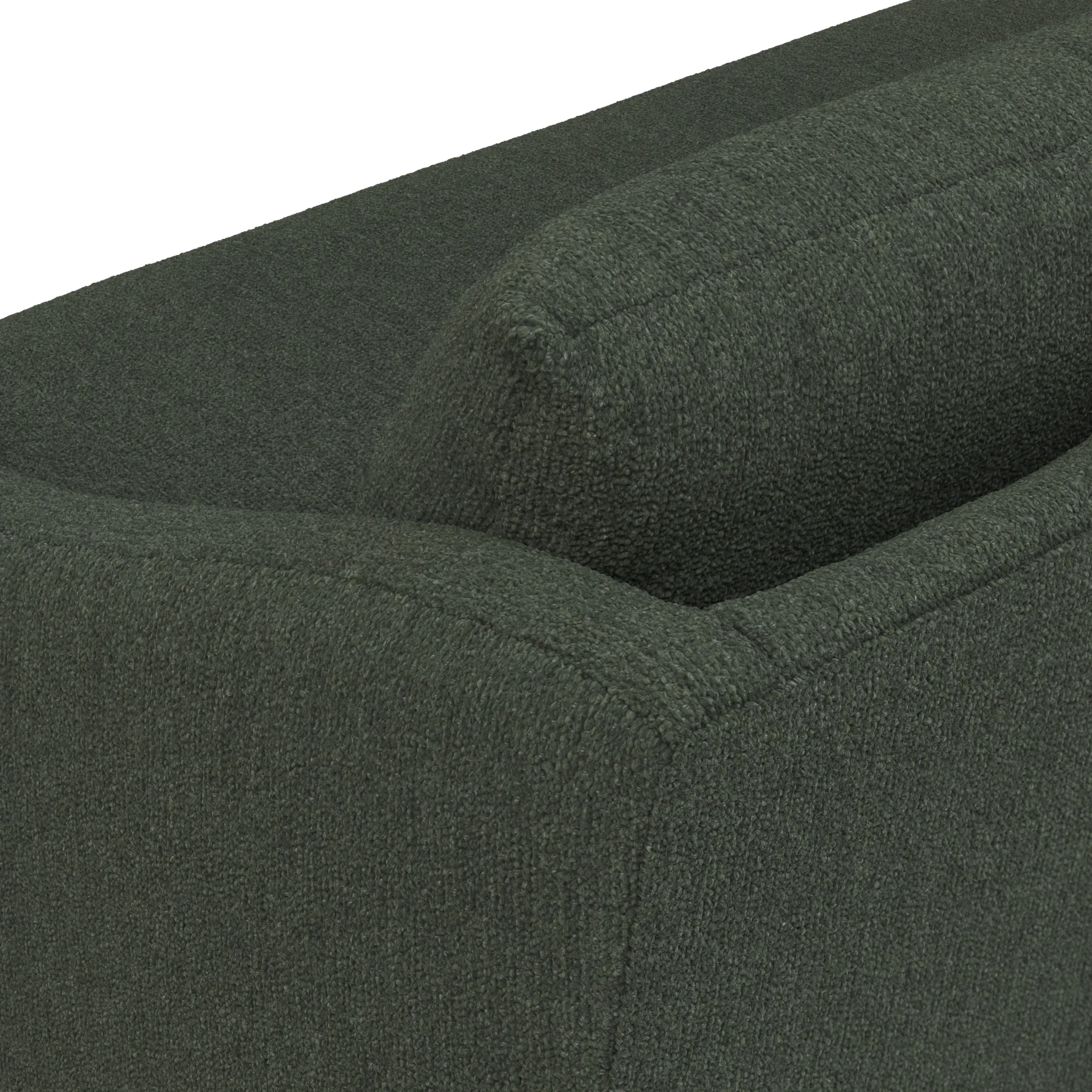 Landry 72_ Loveseat - Green Wool Bouclé - Image 7