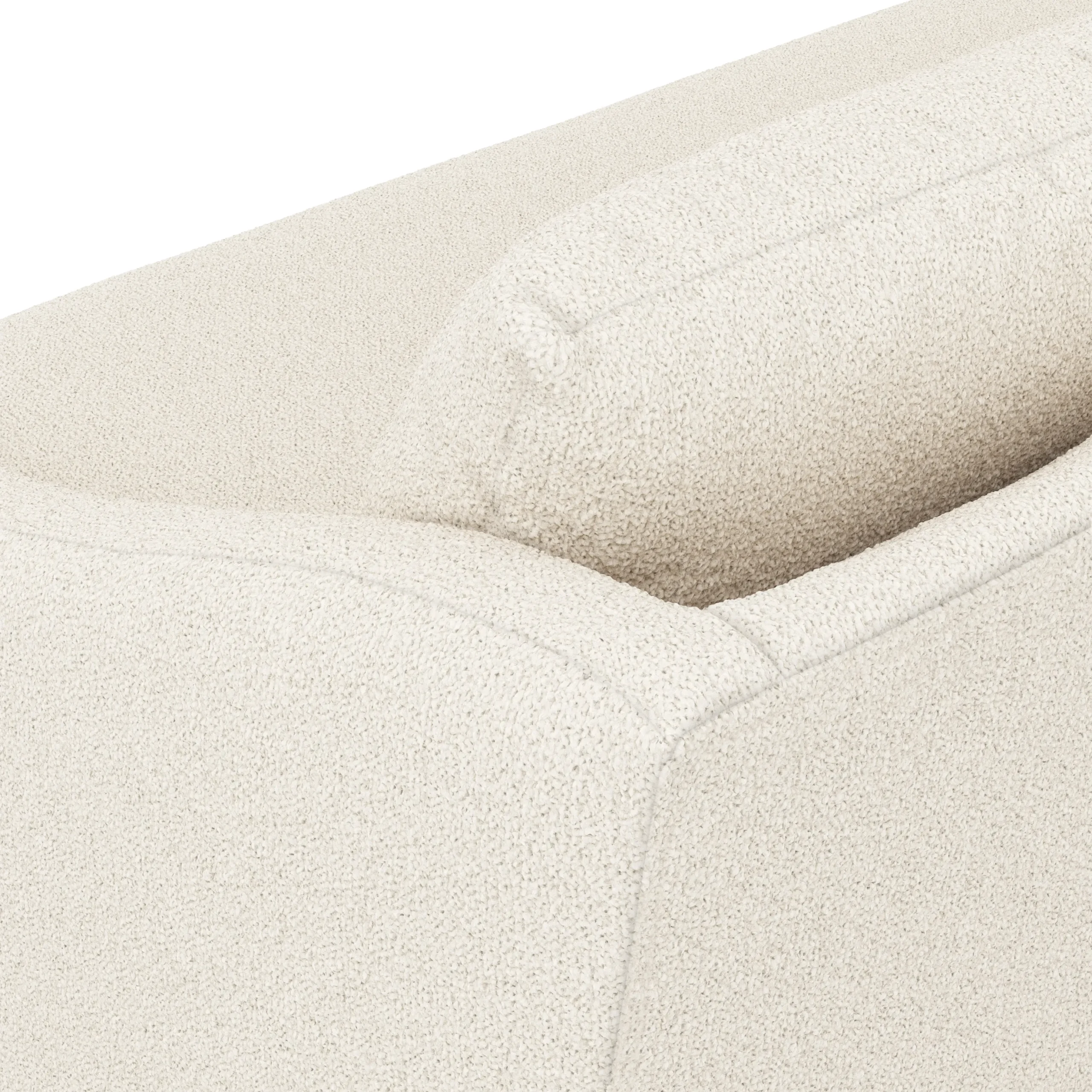 Landry 72_ Loveseat - Ivory Wool Bouclé - Image 6