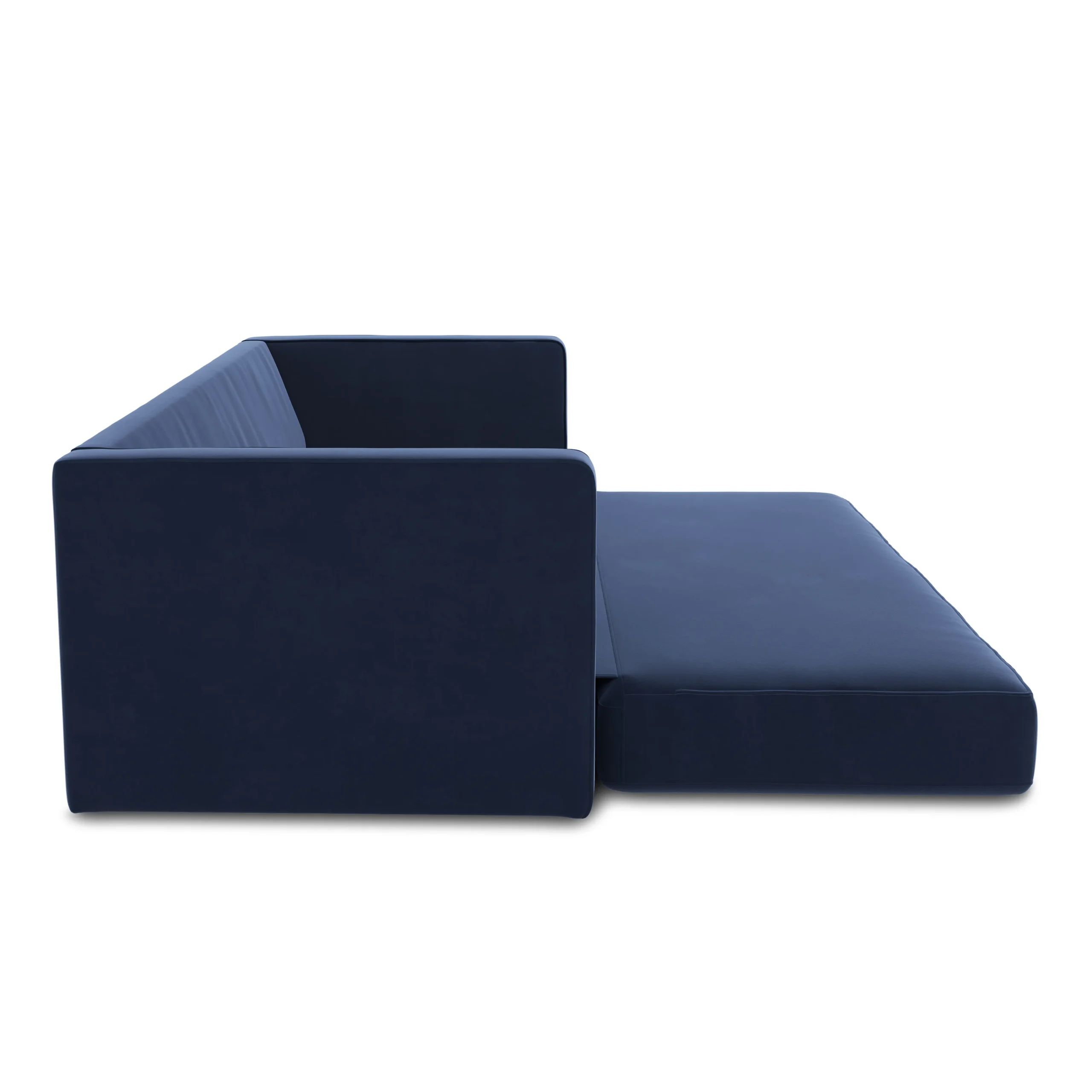 Sven 88_ Tufted Velvet Sofa Bed - Plush Cascadia Blue - Image 14