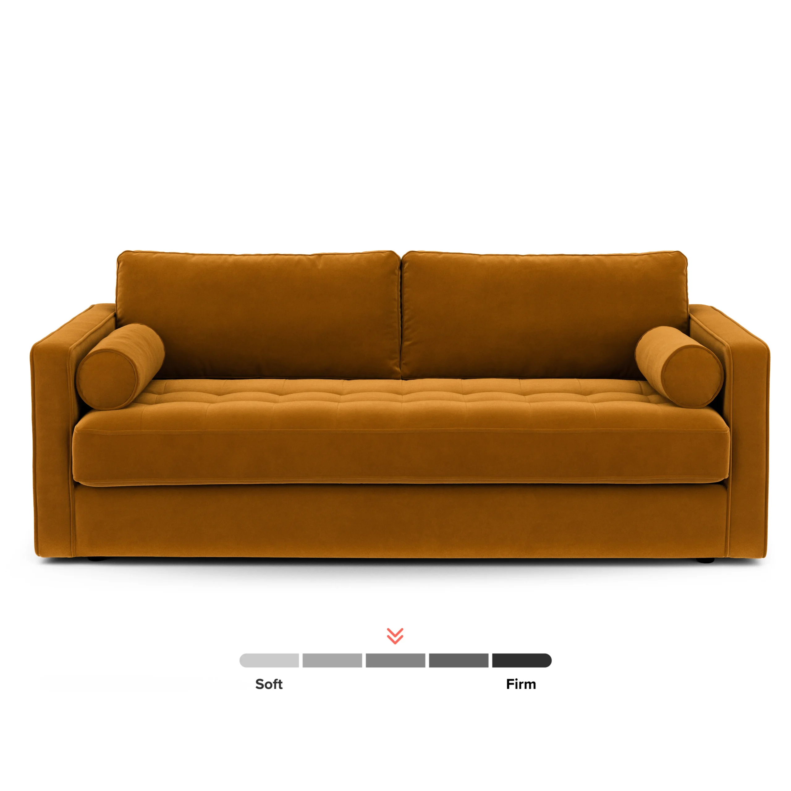 Sven 88_ Grounded Tufted Velvet Sofa - Plush Pacific Ginger - Image 11