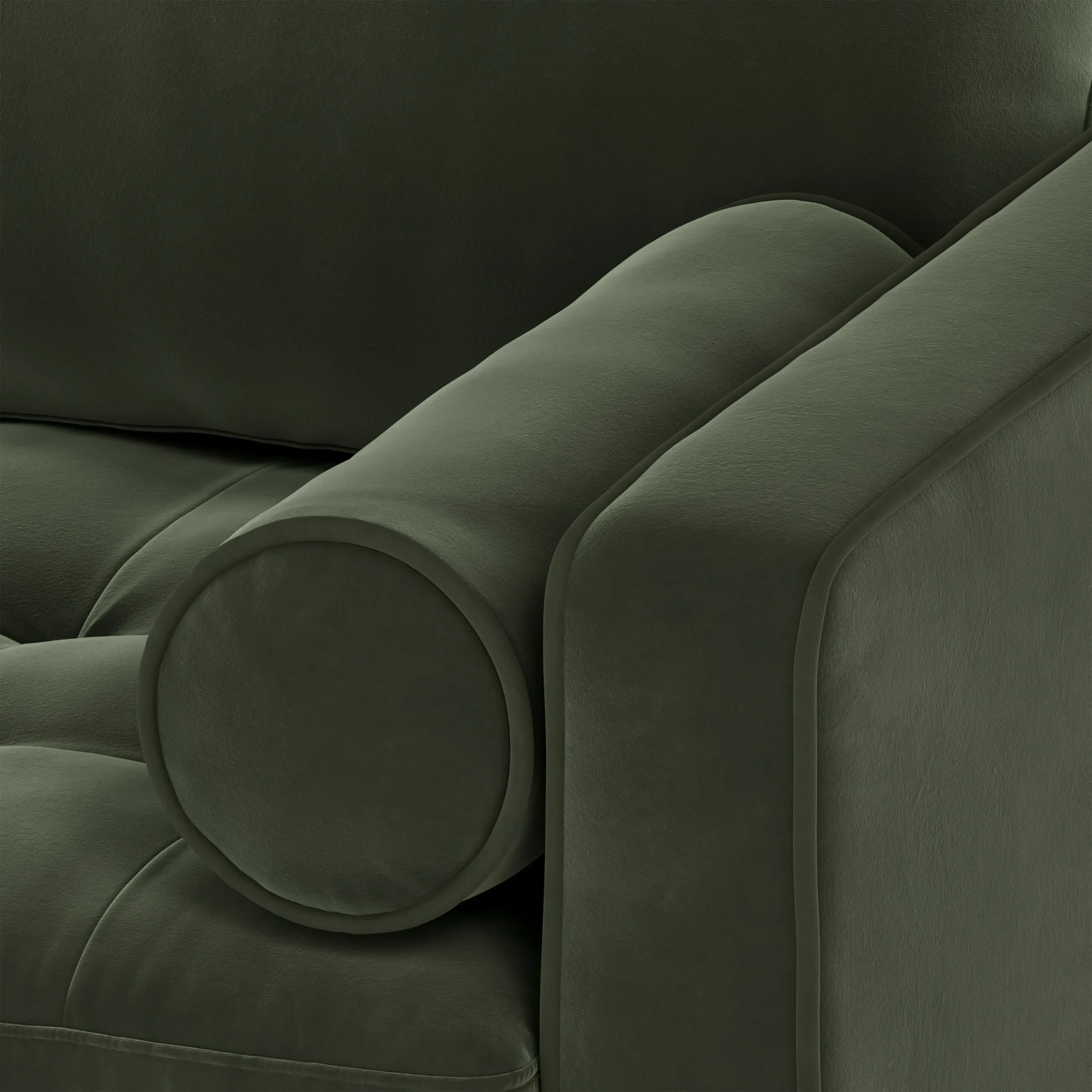 Sven 72_ Tufted Velvet Loveseat - Plush Pacific Green - Image 9