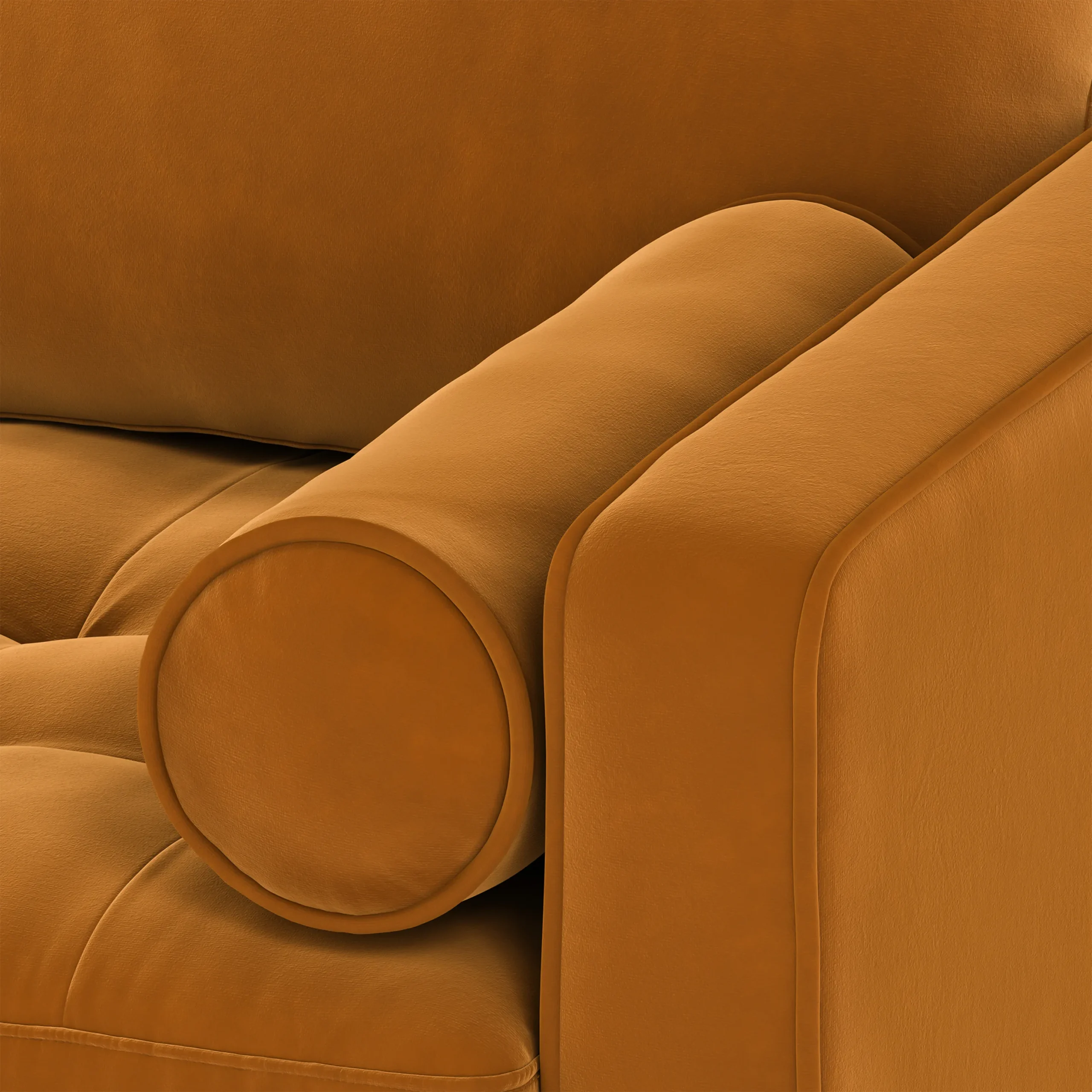 Sven 72_ Tufted Velvet Loveseat - Plush Pacific Ginger - Image 9