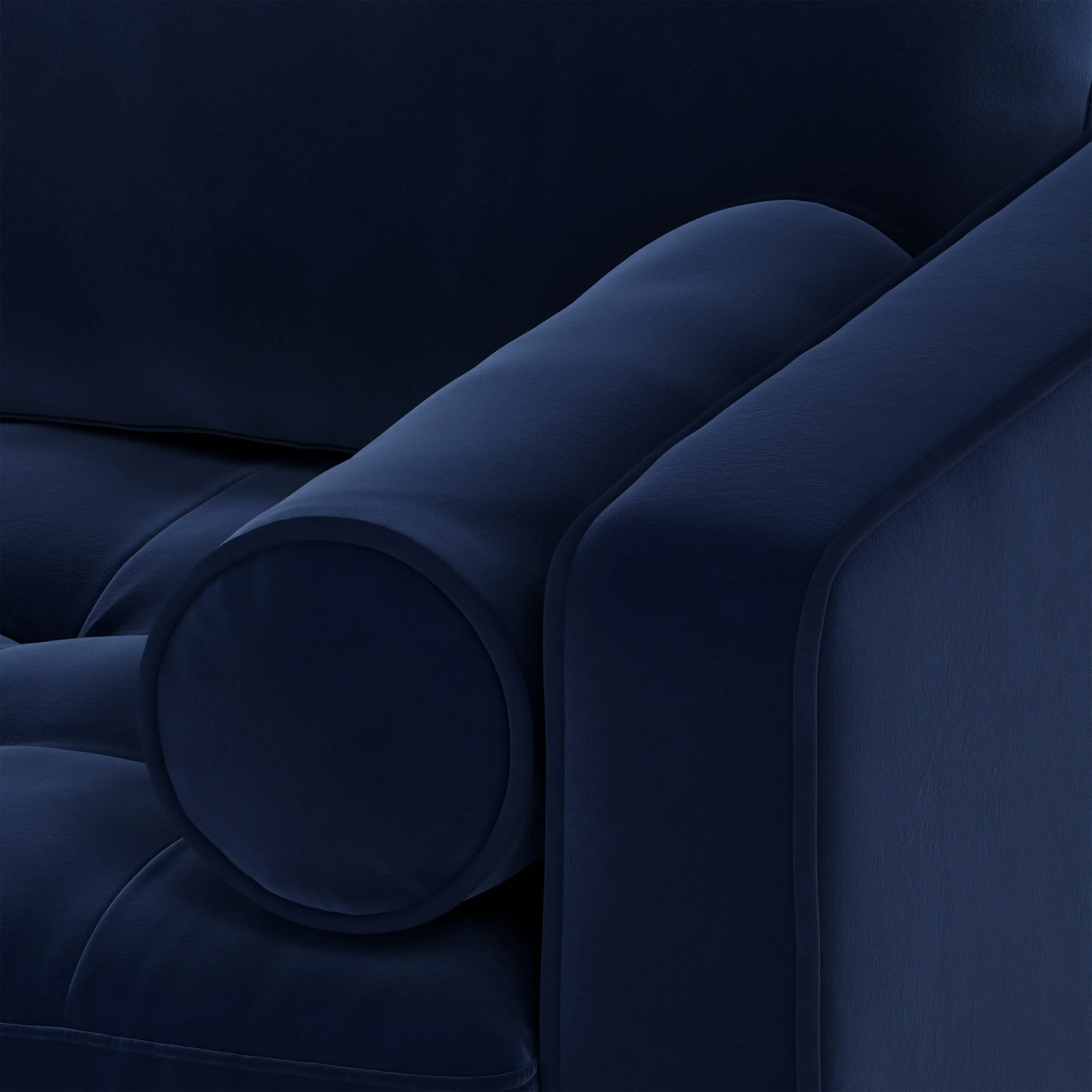 Sven 72_ Tufted Velvet Loveseat - Plush Cascadia Blue - Image 10