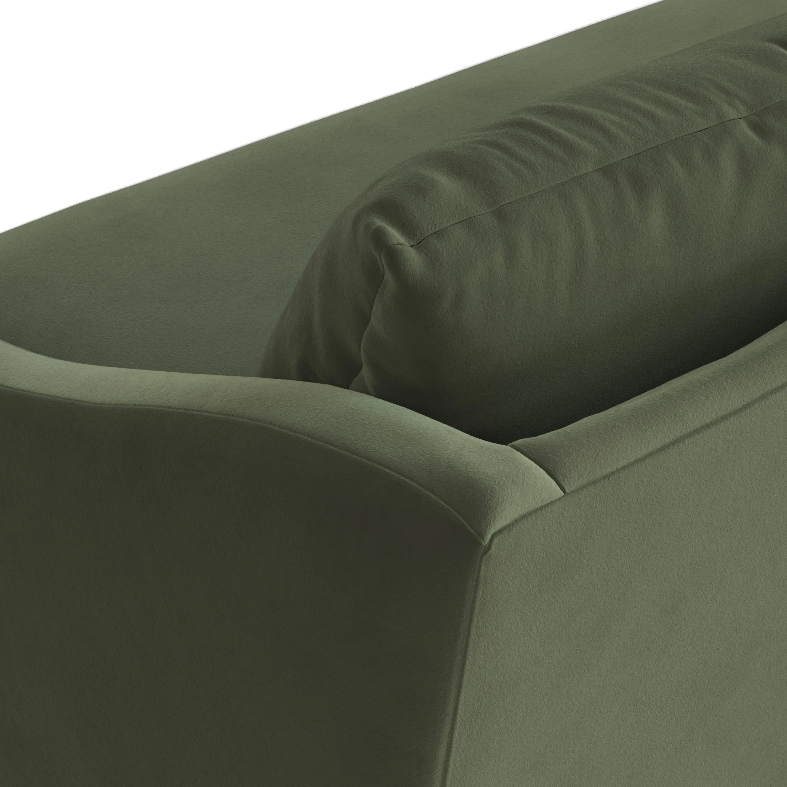 Landry 72_ Velvet Loveseat - Hale Fir Green - Image 7