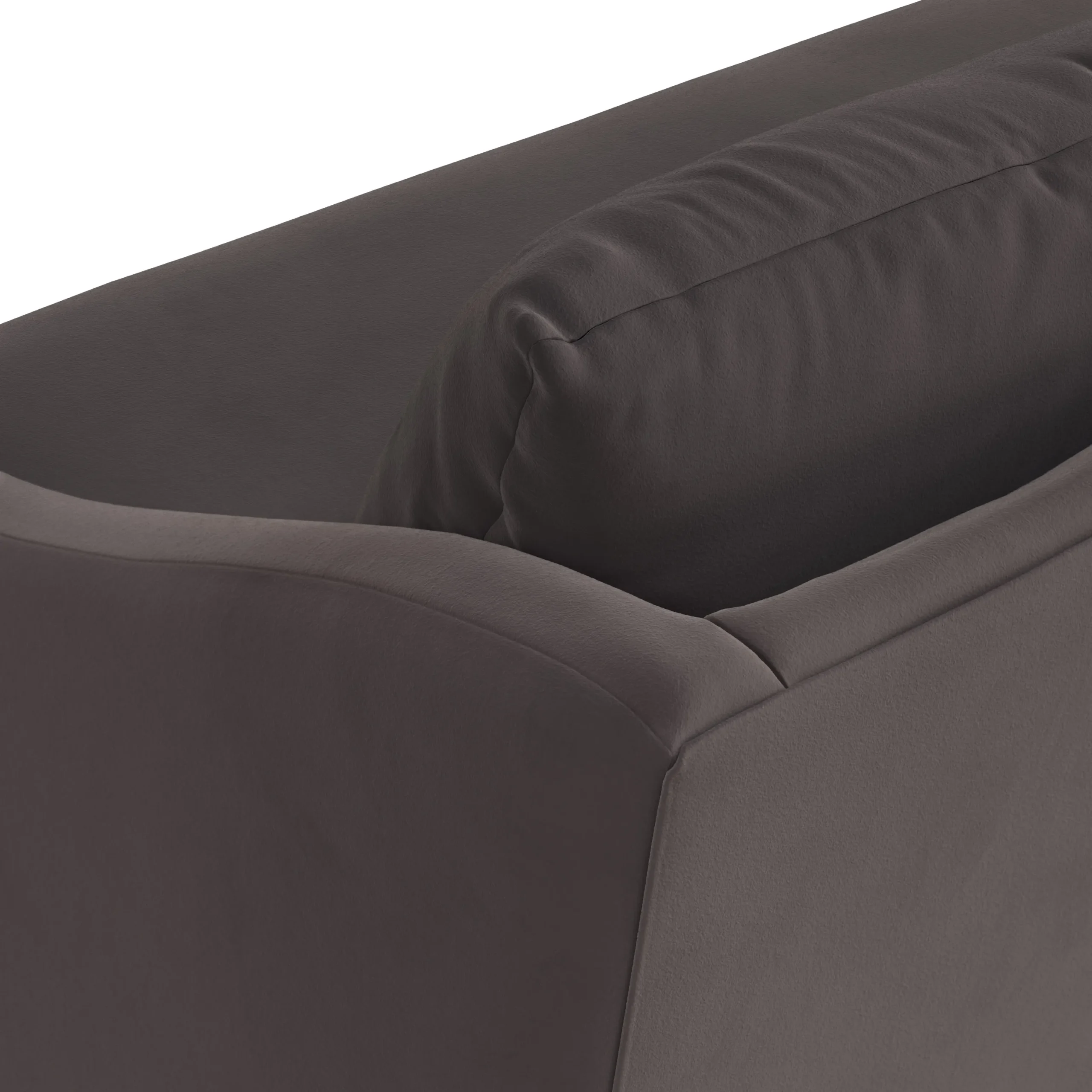 Landry 72_ Velvet Loveseat - Hale Warm Gray - Image 7