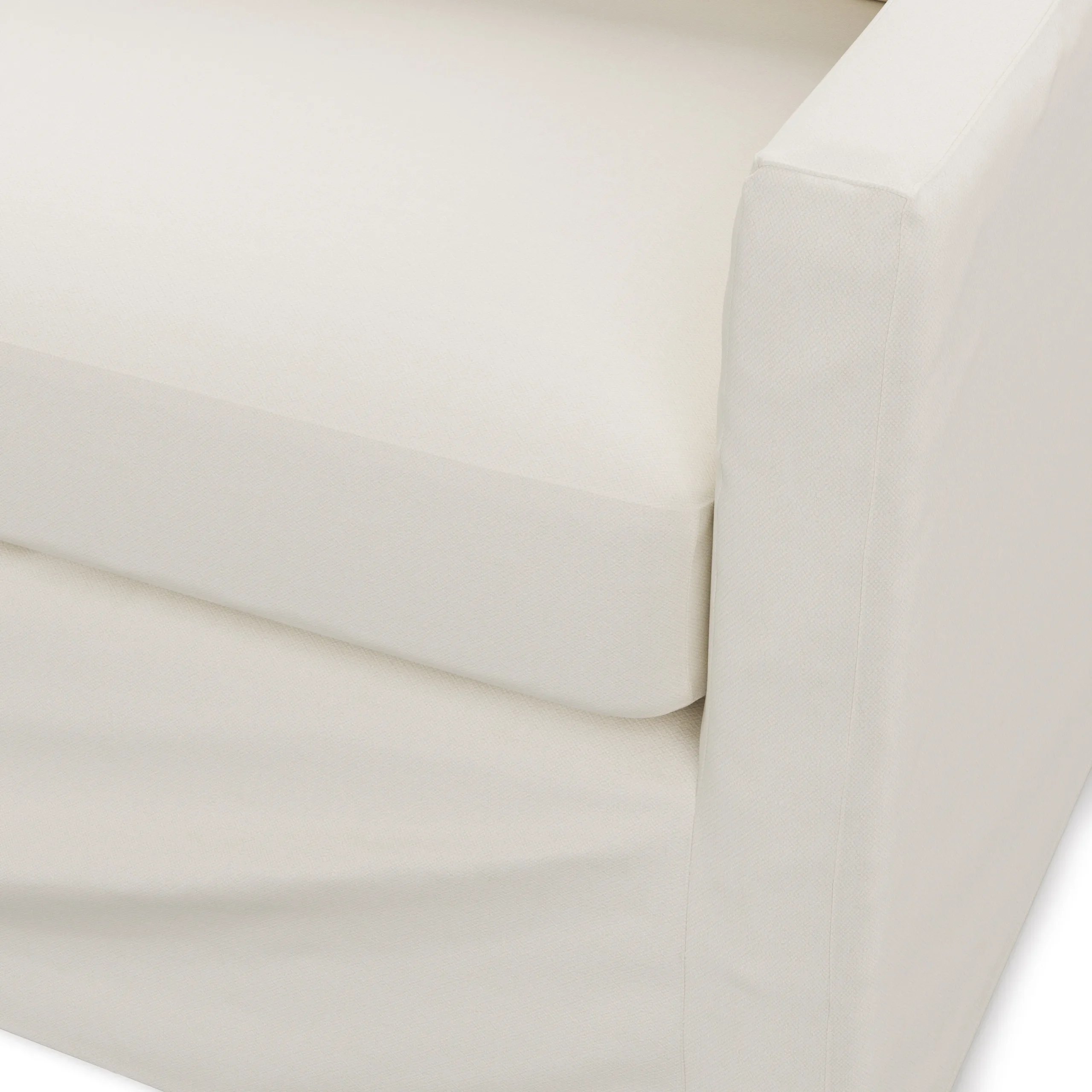 Landry 84.5_ Slipcover Sofa - Fine White - Image 8